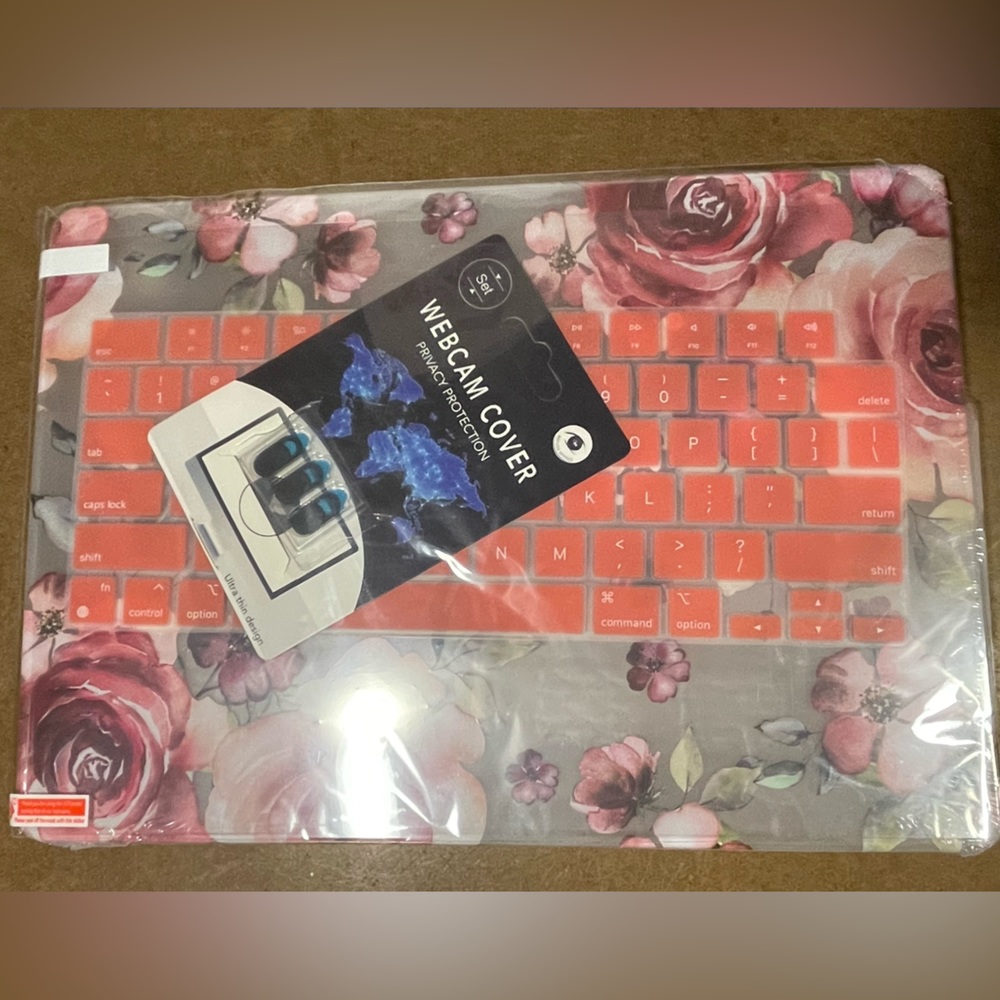 CISSOOK-Floral Case MacBook Pro 14” 2021 - Sheet Protector - Keyboard Cover